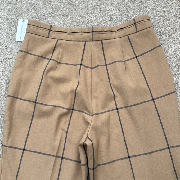 NWT By Anthropologie Wiley Windowpane High Rise Bootcut Trouser Pants Size 8 - Picture 5 of 10